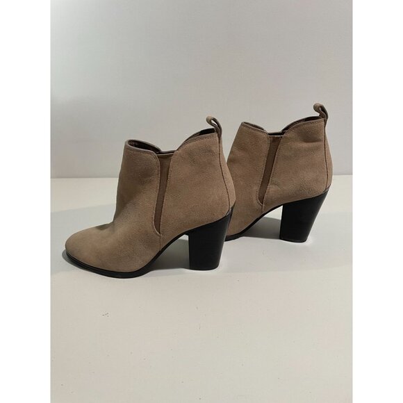 Michael Kors Womens Suede Ankle Booties Size 6.5M Tan - Picture 8 of 12